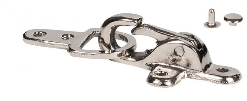 Karabiner Ersatzhaken Metallverschluss für Westen, Kutten Aufniet Haken