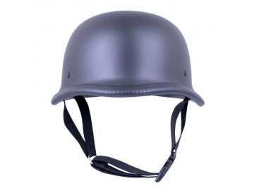 Motorrad & Biker Deutsche Stahl Helm Matt Schwarz