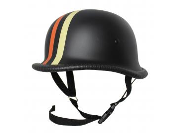 Motorrad & Biker Deutsche Stahl Helm Matt Orange Beige